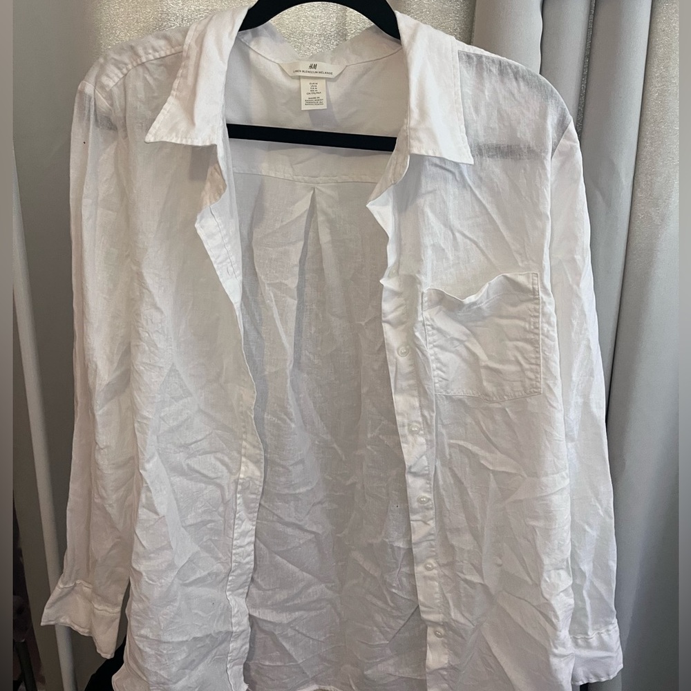 H&M linen button up